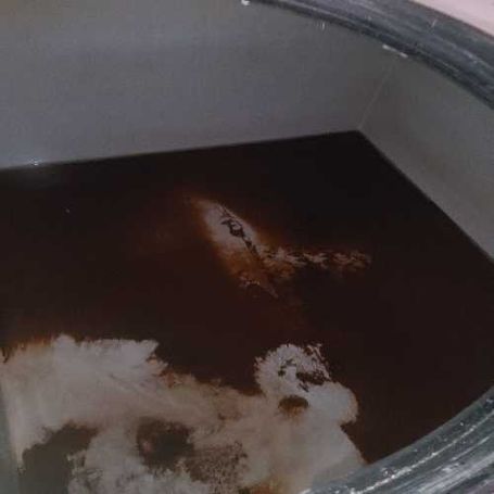 Commercial tank before maintenance