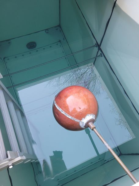 Cleaned and certified commercial cold water tank