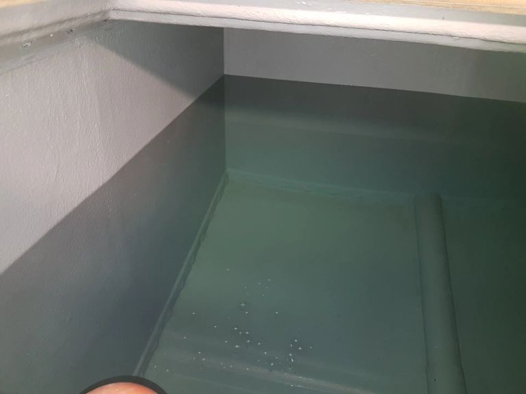 Cold water storage tank fully cleaned, disinfected and recommissioned with certification issued.