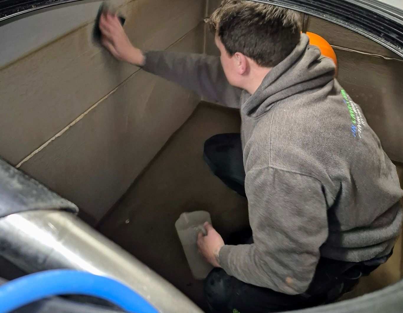 cold water storage tank clean and disinfection for apartment blocks in Nottingham